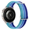 Universell nylonarmbånd med hurtigfeste og Magic Tape, 18mm - Øyblå