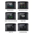 Universal Smart Digital HUD Bilhastighetsmåler T600 - Svart