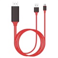 Universell Type-C til HDMI Adapter - 2m - Rød