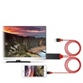 Universell Type-C til HDMI Adapter - 2m (Åpen Emballasje - Tilfredsstillende) - Rød