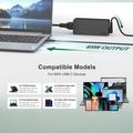 Universell USB-C-lader 65W til bærbare datamaskiner for Huawei, HP, Dell og Lenovo - EU-stikkontakt
