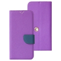 Universell Lommebokdeksel med Roterende Holder - XXL - Lilla