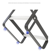 Oppreist tallerken- og skålholder i metall - størrelse L