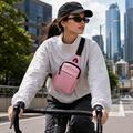 UrbanFlex-skulderveske med justerbar stropp – rosa