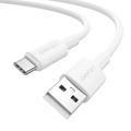 Usams U90 SJ761 1m USB-A til Type-C-kabel - 3A/18W - Hvit