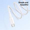 Usams U90 SJ761 1m USB-A til Type-C-kabel - 3A/18W - Hvit