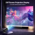 V1 Bærbar smart Android-projektor med WiFi/Bluetooth - svart