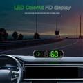 V11 GPS-HUD-skjerm til bil med hastighetsmåler, kompass og klokke - svart