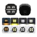 V112 65 W LED-spotlights til motorsykkel – IP67, 12 000 lm, fjernlys/nærlys – 2 stk. – Svart