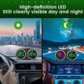 V15 GPS HUD Head-Up Display til bil med hastighetsmåler, kompass og klokke - svart