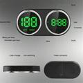 V15 GPS HUD Head-Up Display til bil med hastighetsmåler, kompass og klokke - svart