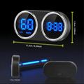 V15 GPS HUD Head-Up Display til bil med hastighetsmåler, kompass og klokke - svart