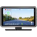 V16 5" GPS-HUD-dashkamera med hastighetsmåler, Wi-Fi og GPS-sporing - svart