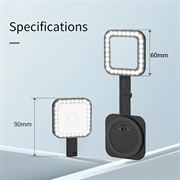 V18 Magnetisk selfie-fylllys 2500K-9000K