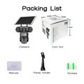 V380 Pro Solar 3-linsers utendørs PTZ WiFi-sikkerhetskamera med menneskesporing
