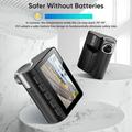 V55 4K/1080p dobbel dashcam med Sony IMX415, Wi-Fi, superkondensator - svart