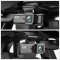 V56 GPS-sett med to dashcam-kameraer - 4K-kamera foran og 2K-kamera bak - svart