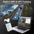 V56 GPS-sett med to dashcam-kameraer - 4K-kamera foran og 2K-kamera bak - svart