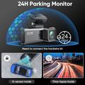 V56 GPS-sett med to dashcam-kameraer - 4K-kamera foran og 2K-kamera bak - svart