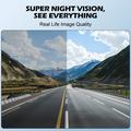 V61 4K/1080p dobbel dashcam - 5.8GHz Wi-Fi, HDR-nattesyn, superkondensator - svart