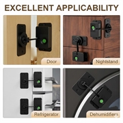 V86 Biometrisk smartlås for barnesikkerhet i hjørnemodell - svart