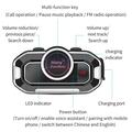 V9 motorsykkelhjelm/Bluetooth 5.0-hodesett - FM-radio, to mikrofoner, automatisk svar - svart