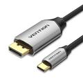 VENTION CGZBH CGZ USB-C til DP-kabel - 4K UHD-ytelse - 2m - Svart / grå