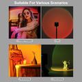 VLOGLITE W-S6 RGB LED-fotolys i full farge Kameralys solnedgangslys Atmosfærelampe Magnetisk minifyllingslampe