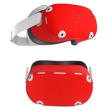 Oculus Quest 2 VR Headset Silikondeksel - Rød