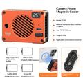 VRIG TT-02 magnetisk TEC-kjølevifte for telefon og kamera - oransje