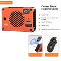 VRIG TT-02 magnetisk TEC-kjølevifte for telefon og kamera - oransje