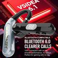 VSIDEA V82 Bluetooth-hodesett med åpne øreklokker - 20 timers spilletid - svart