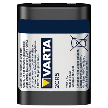 Varta 6203 2CR5 Profesjonelt Litium Batteri
