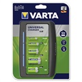 Varta Easy Universell Batterilader - 4x AA/AAA/C/D, 1x 9V