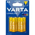 Varta Longlife LR6/AA-batteri - 6 stk.
