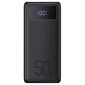 Veger W5001 USB-C PD Hurtig Powerbank - 50000mAh, 22.5W - Svart