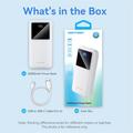 Vention FHL-serien 20000mAh powerbank med digitalt display - 22.5W - hvit