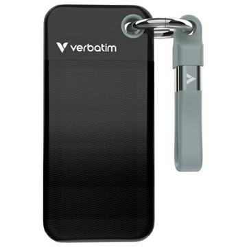 Verbatim 32190 Pocket SSD med nøkkelring - 1TB, USB 3.2 Gen.2-kabel