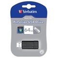 Verbatim PinStripe USB Minnepinne - 64 GB