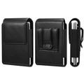 Vertikalt belteklipsetui til iPhone Duo, Samsung Galaxy Z Fold8, Xiaomi 18 Fold - svart
