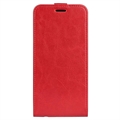 Honor 90 Vertikalt Flip-Deksel med Kortlomme - Rød