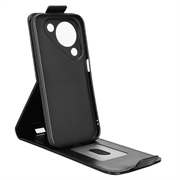 Huawei Pura 90 vertikalt flip-etui med stativ