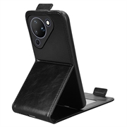 Huawei Pura 90 vertikalt flip-etui med stativ