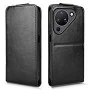 Huawei Pura 90 vertikalt flip-etui med stativ