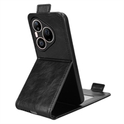 Huawei Pura 90 Pro Max vertikalt flip-etui med stativ