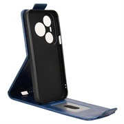 Huawei Pura 90 Pro Max vertikalt flip-etui med stativ - mørkeblå