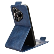 Huawei Pura 90 Pro Max vertikalt flip-etui med stativ - mørkeblå