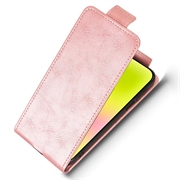 Huawei Pura 90 Pro Max vertikalt flip-etui med stativ - Roségull