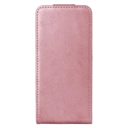 Huawei Pura 90 vertikalt flip-etui med stativ - Roségull