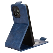 OnePlus 15T vertikalt flip-etui med stativ - mørkeblå